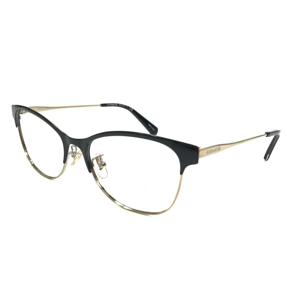 Coach Eyeglasses Frames HC5111 9346 Shiny Light Gold Cat Eye Full Rim 53-17-140